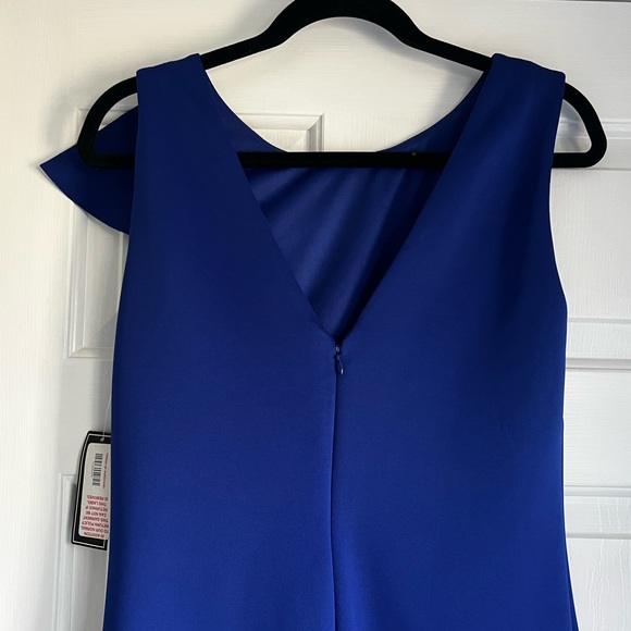 Jessica Howard Floor Length Dress with Ruffles & Slit NWT - Picture 4 of 5